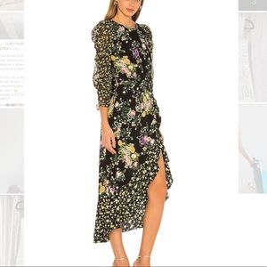 For Love and Lemons October Floral Midi Dress
